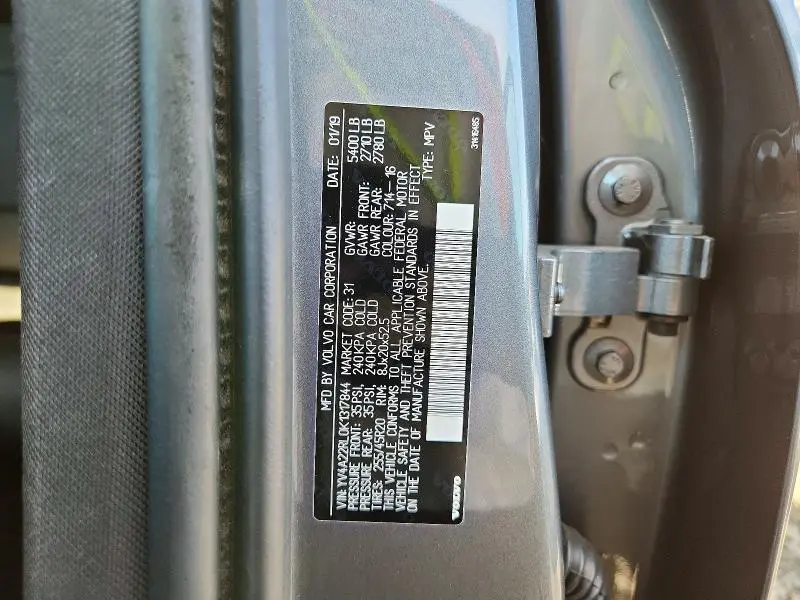 2019 VOLVO XC60 T6 INSCRIPTION  
