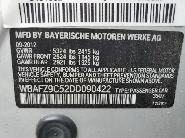2013 BMW 535 I HYBRID  