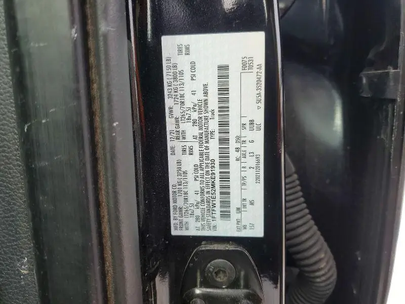 2021 FORD F150 SUPERCREW  