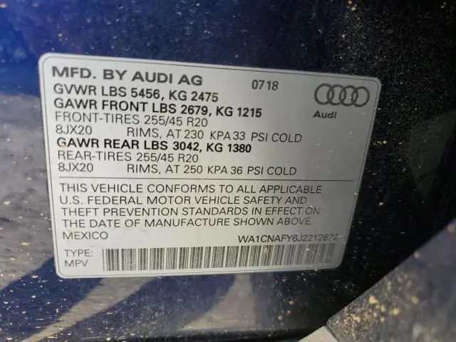 2018 AUDI Q5 PRESTIGE  
