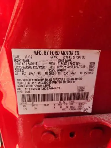 2013 FORD F350 SUPER DUTY  