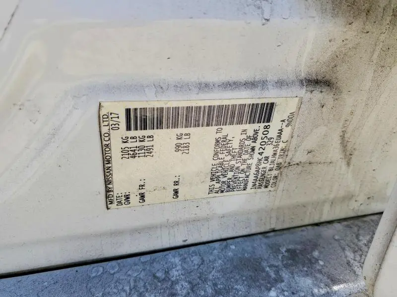 2017 NISSAN MAXIMA 3.5S  