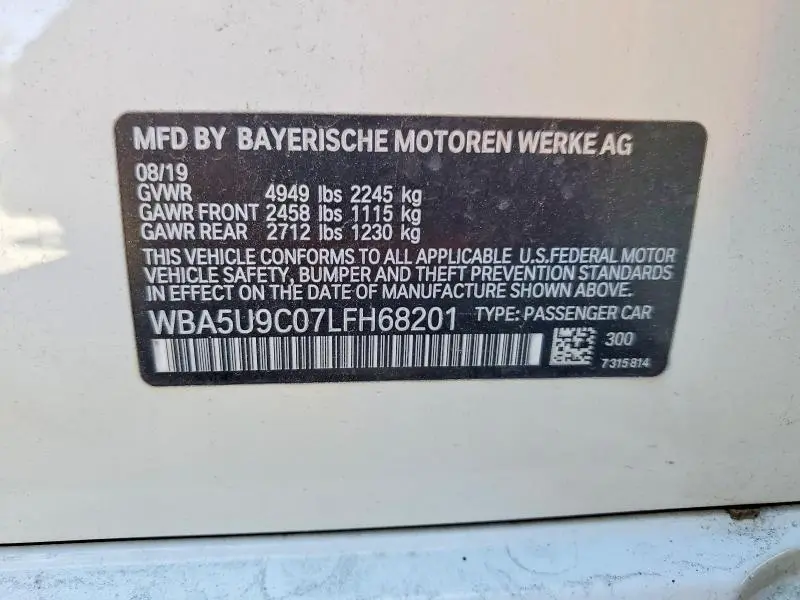 2020 BMW M340XI   