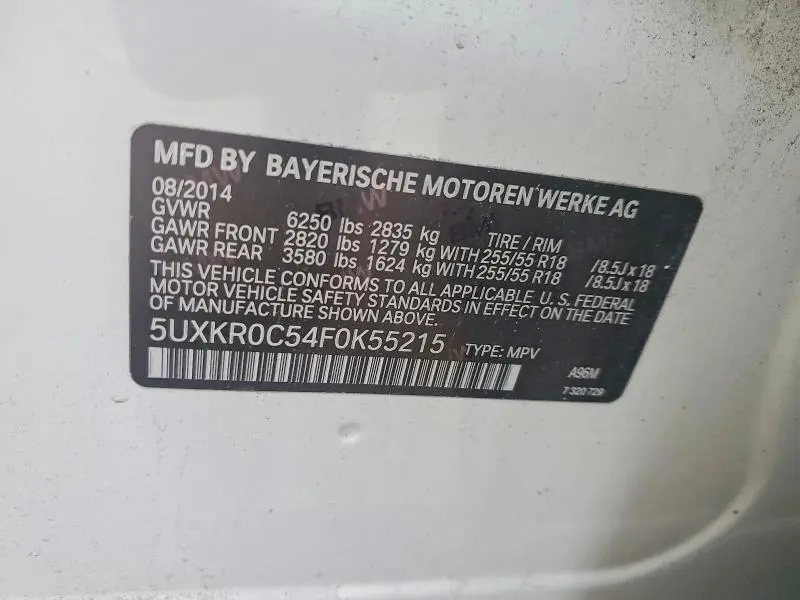 2015 BMW X5 XDRIVE35I  