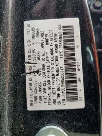 2010 ACURA TSX   
