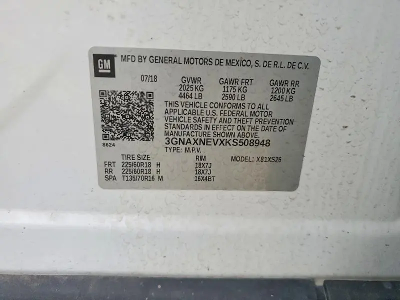2019 CHEVROLET EQUINOX PREMIER  