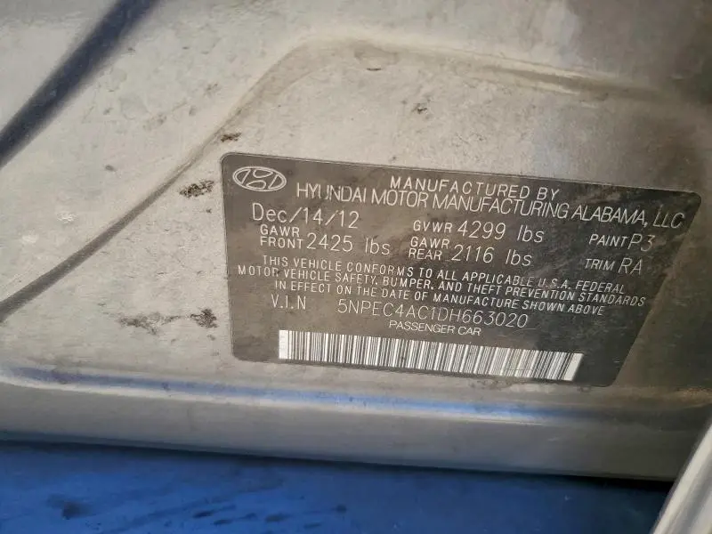 2013 HYUNDAI SONATA SE  