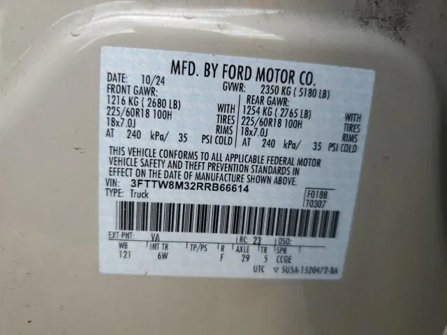 2024 FORD MAVERICK LARIAT  