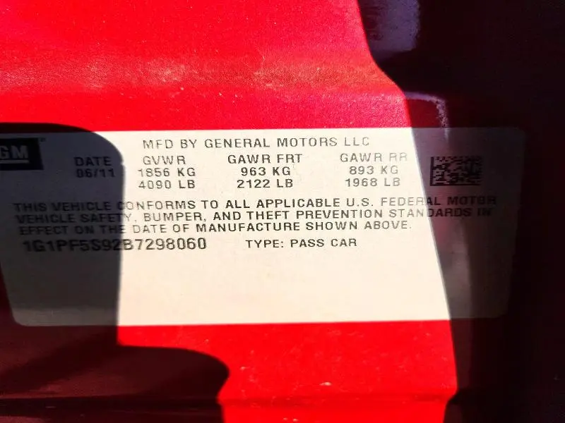 2011 CHEVROLET CRUZE LT  