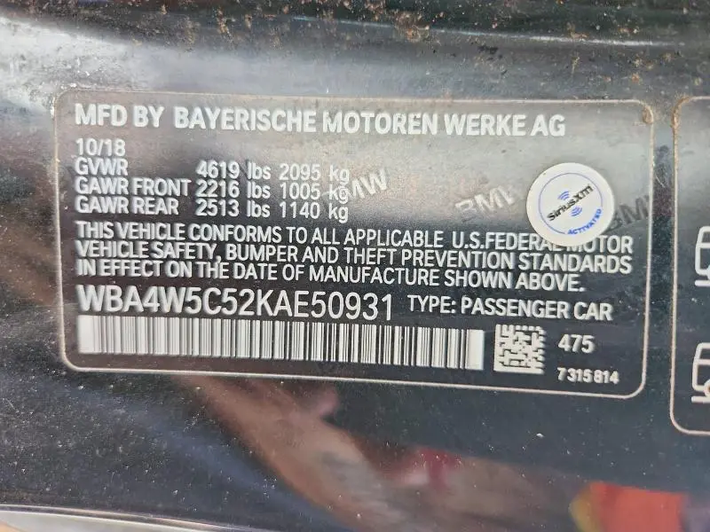 2019 BMW 430XI   