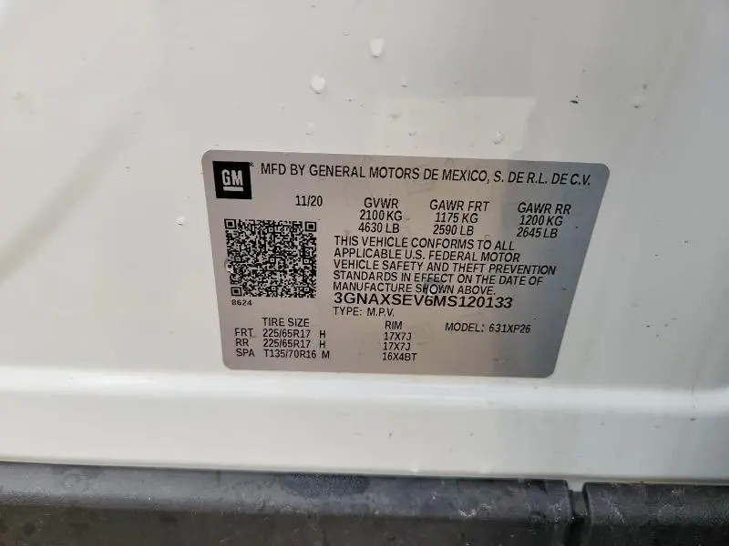 2021 CHEVROLET EQUINOX LS  