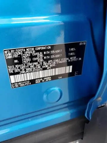 2018 TOYOTA RAV4 HV LE  