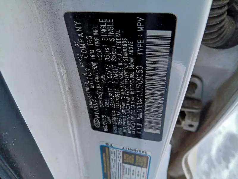 2018 HYUNDAI TUCSON SEL  