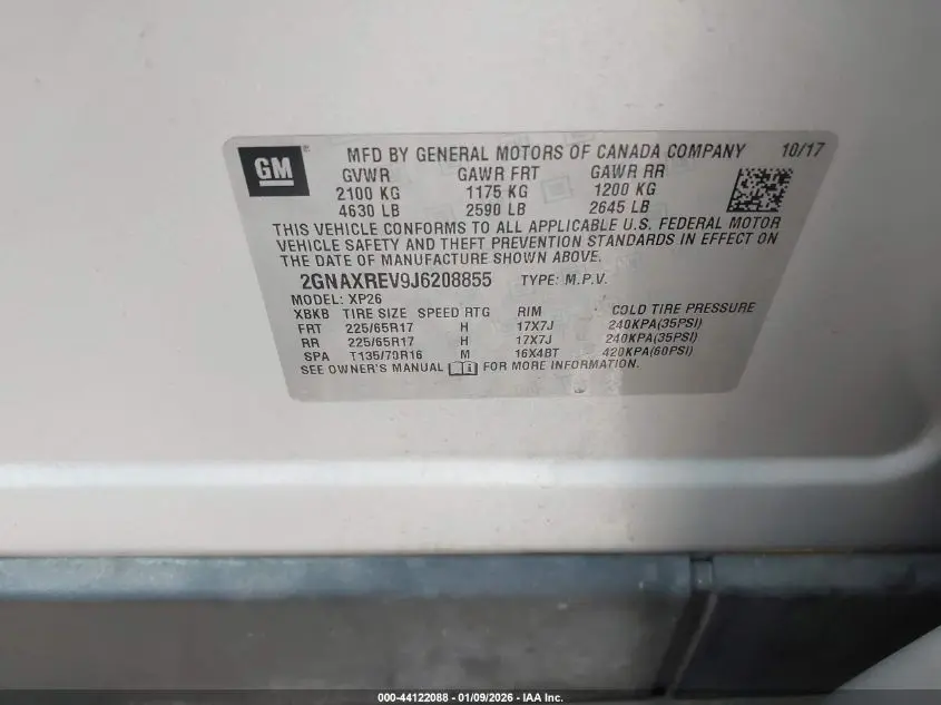 2018 CHEVROLET EQUINOX LS