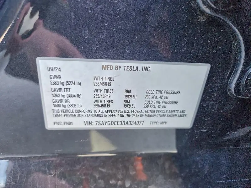 2024 TESLA MODEL Y   