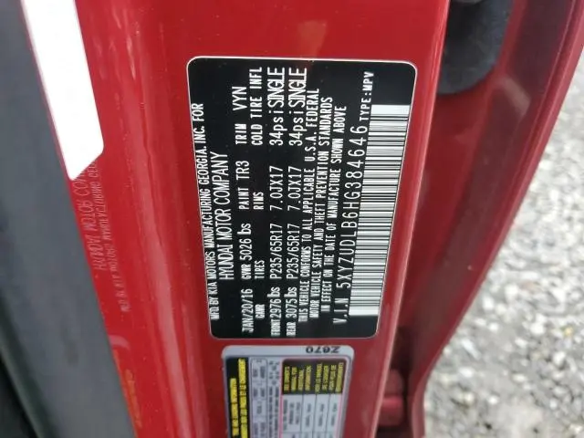 2017 HYUNDAI SANTA FE SPORT   