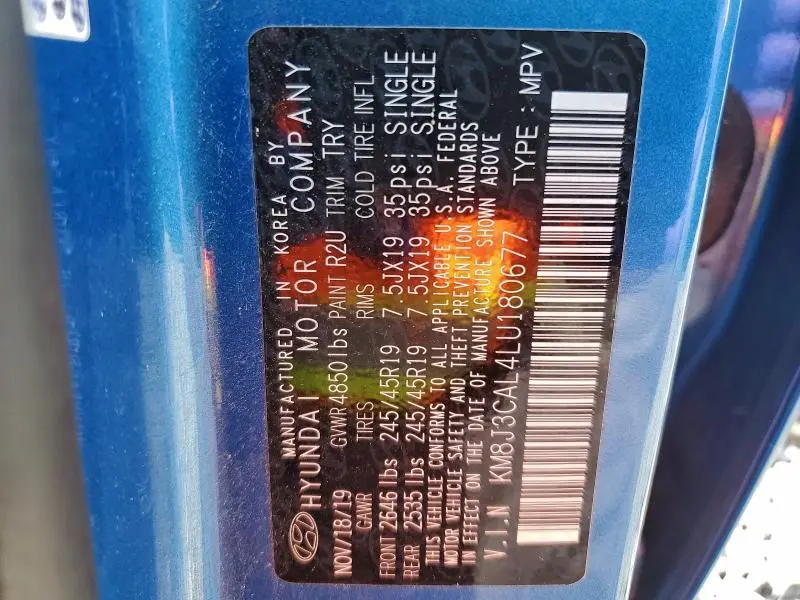 2020 HYUNDAI TUCSON SPORT  