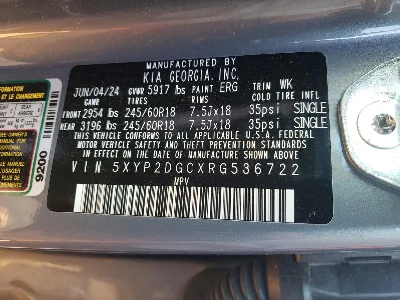 2024 KIA TELLURIDE LX  