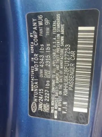 2015 HYUNDAI GENESIS COUPE 3.8L  