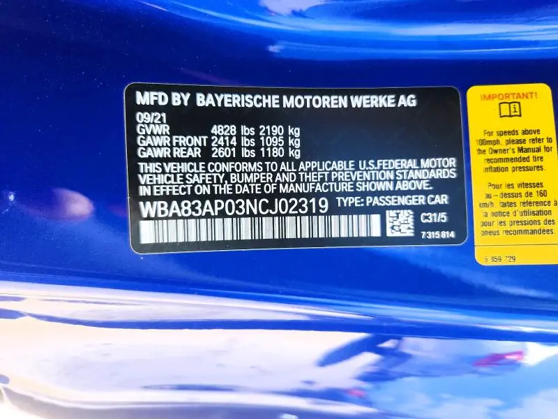 2022 BMW M440I   