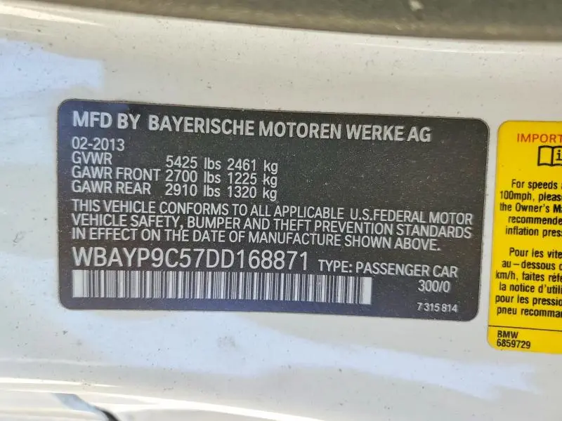 2013 BMW 650 I  