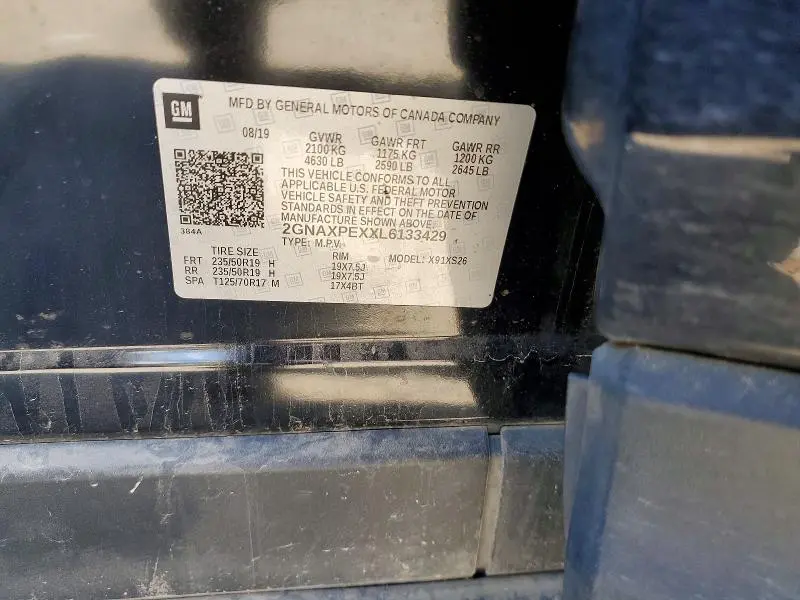 2020 CHEVROLET EQUINOX PREMIER  