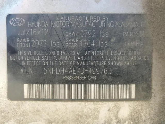2013 HYUNDAI ELANTRA GLS  