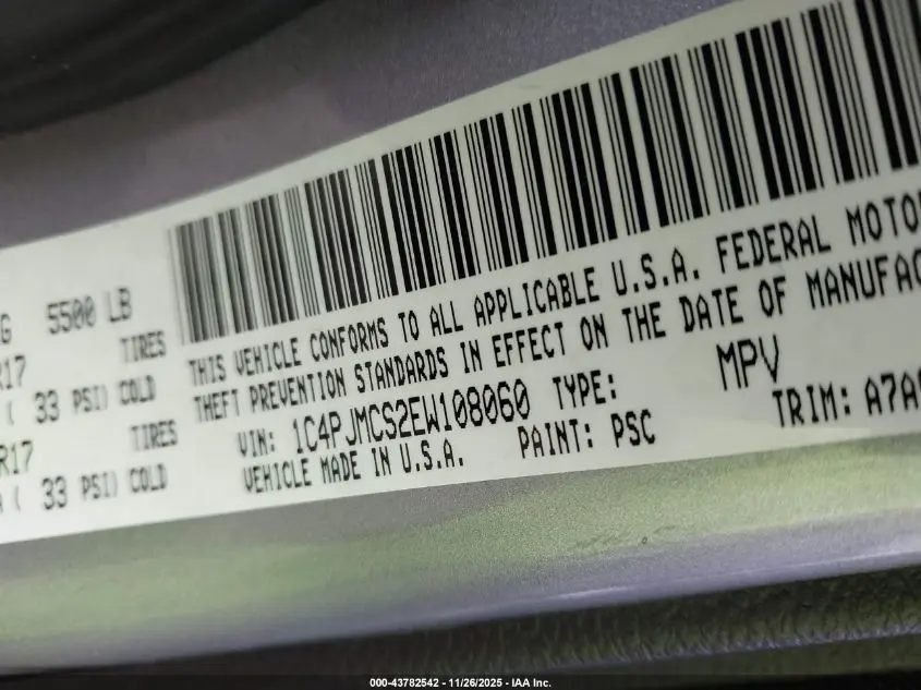 2014 JEEP CHEROKEE LATITUDE