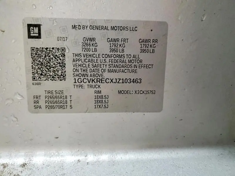 2018 CHEVROLET SILVERADO K1500 LT  