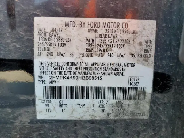 2017 FORD EDGE TITANIUM  