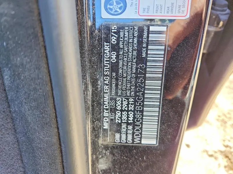 2016 MERCEDES-BENZ S 550 4MATIC  