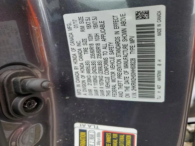 2017 HONDA CR-V EX  