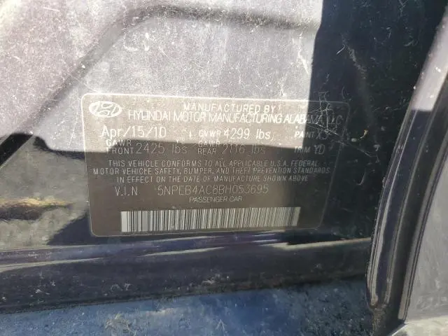 2011 HYUNDAI SONATA GLS  