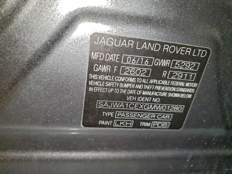 2016 JAGUAR XJ SUPERCHARGED  