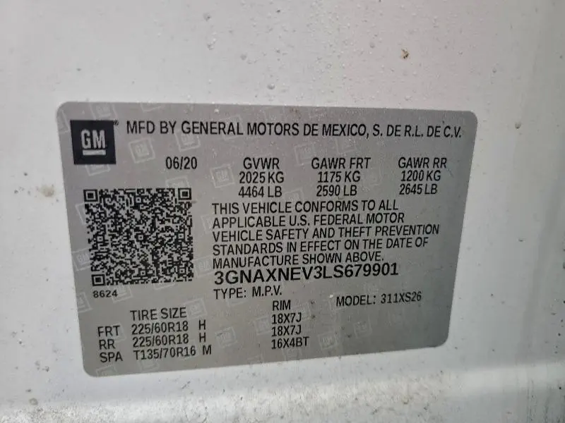 2020 CHEVROLET EQUINOX PREMIER  