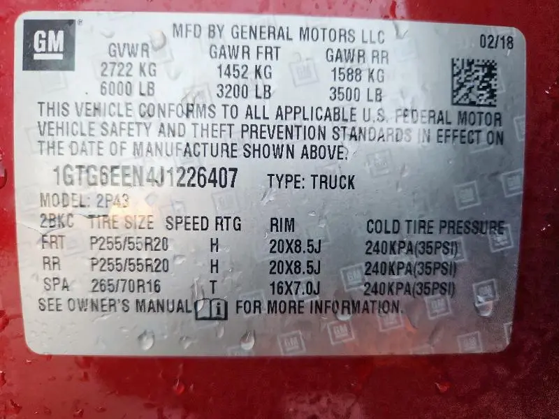 2018 GMC CANYON DENALI  