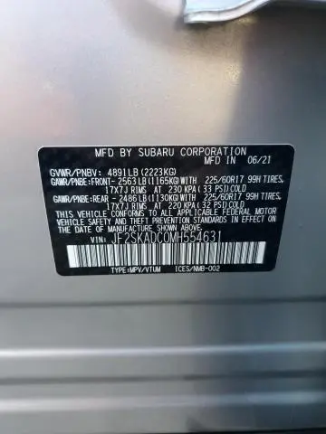 2021 SUBARU FORESTER