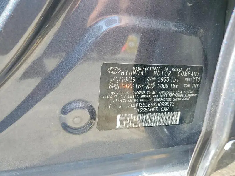 2019 HYUNDAI ELANTRA GT BASE  