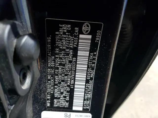 2015 TOYOTA CAMRY XSE  