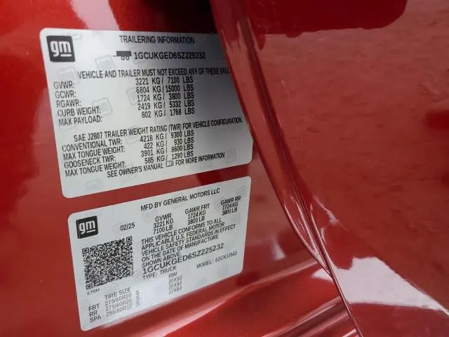 2025 CHEVROLET SILVERADO K1500 LTZ  