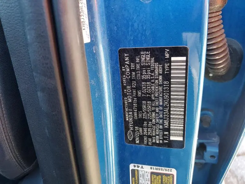 2019 HYUNDAI TUCSON SEL  