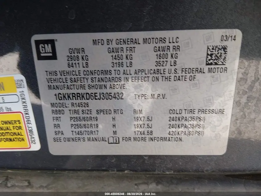 2014 GMC ACADIA SLT-1