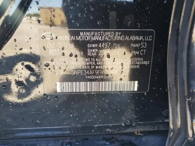 2015 HYUNDAI SONATA SPORT  