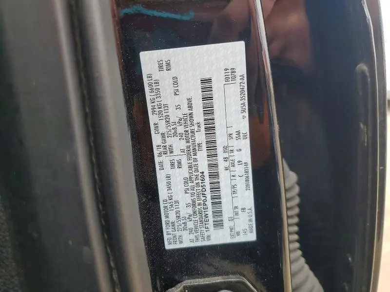2018 FORD F150 SUPERCREW  