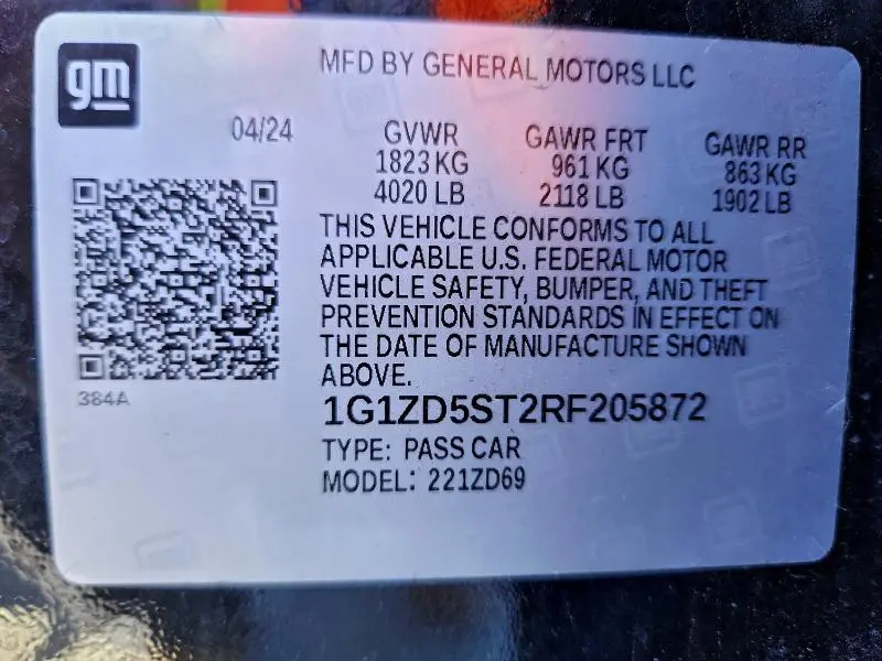 2024 CHEVROLET MALIBU LT  