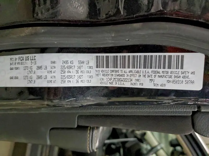 2016 JEEP CHEROKEE LATITUDE  