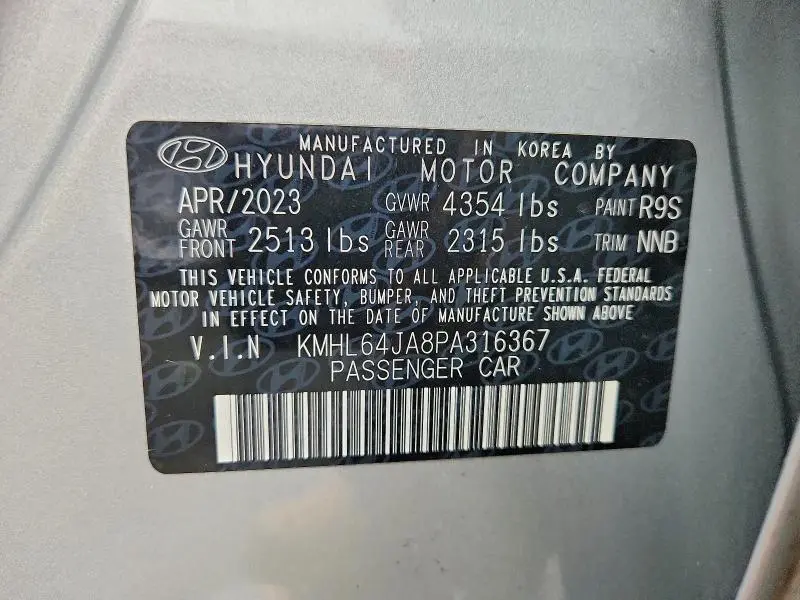 2023 HYUNDAI SONATA SEL  