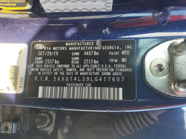 2020 KIA OPTIMA LX  