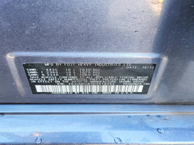 2013 SUBARU LEGACY 2.5I PREMIUM  