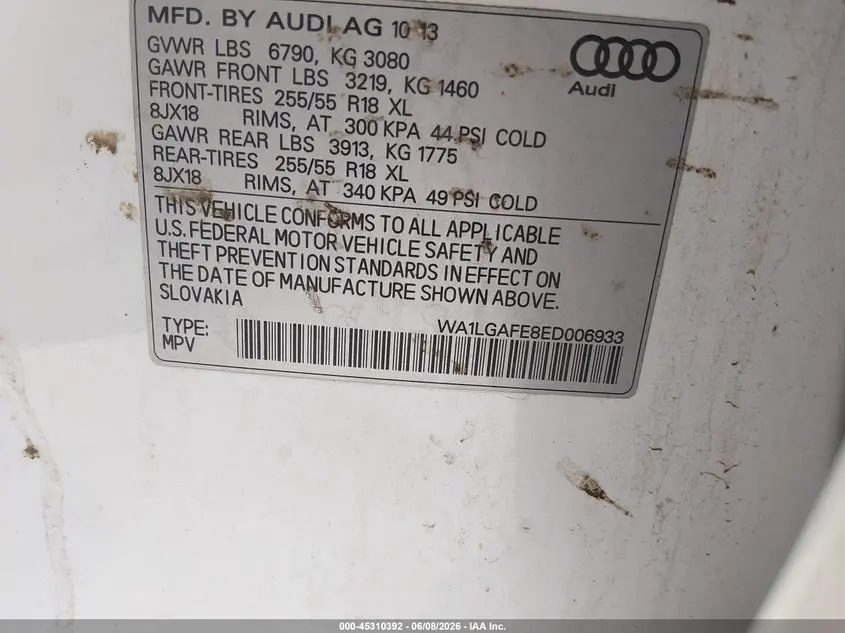 2014 AUDI Q7 3.0T PREMIUM